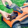 Load image into Gallery viewer, MX 24V 34cm Cordless Lawnmower Trimmer Set with Spare Battery
