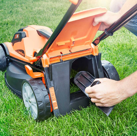 MX 24V 34cm Cordless Lawnmower Trimmer Set with Spare Battery